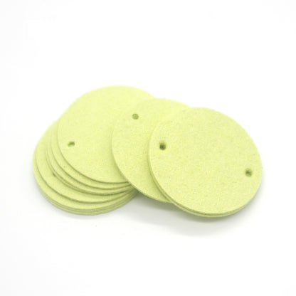 Faux Leather Rounded Labels