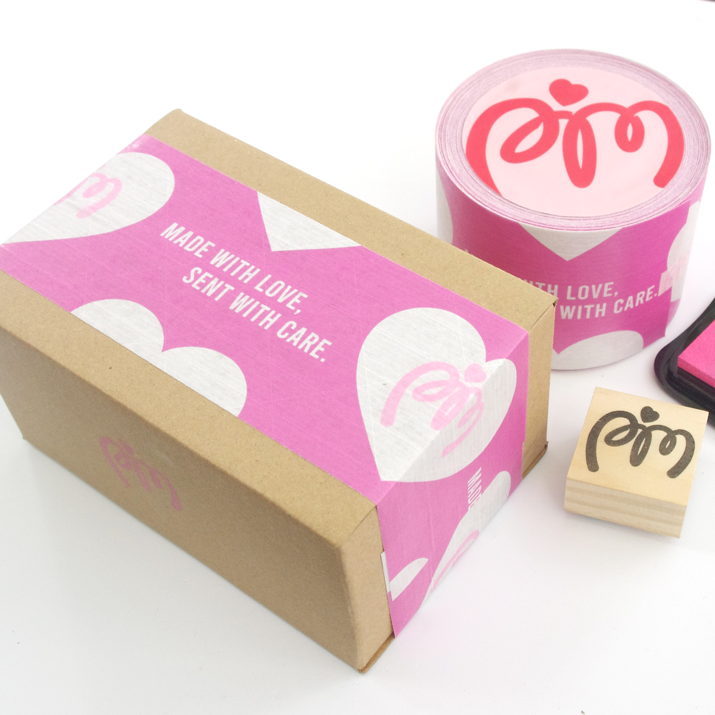 Cinta de Embalaje Sellable Rosa