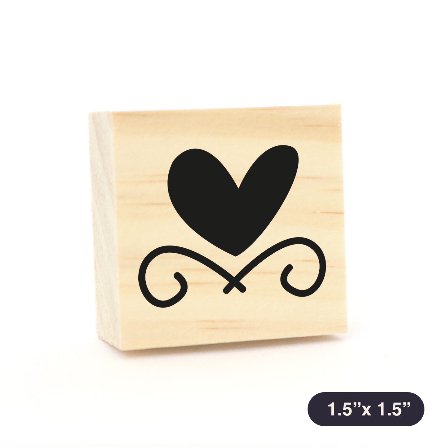 Sellito corazón con arabescos