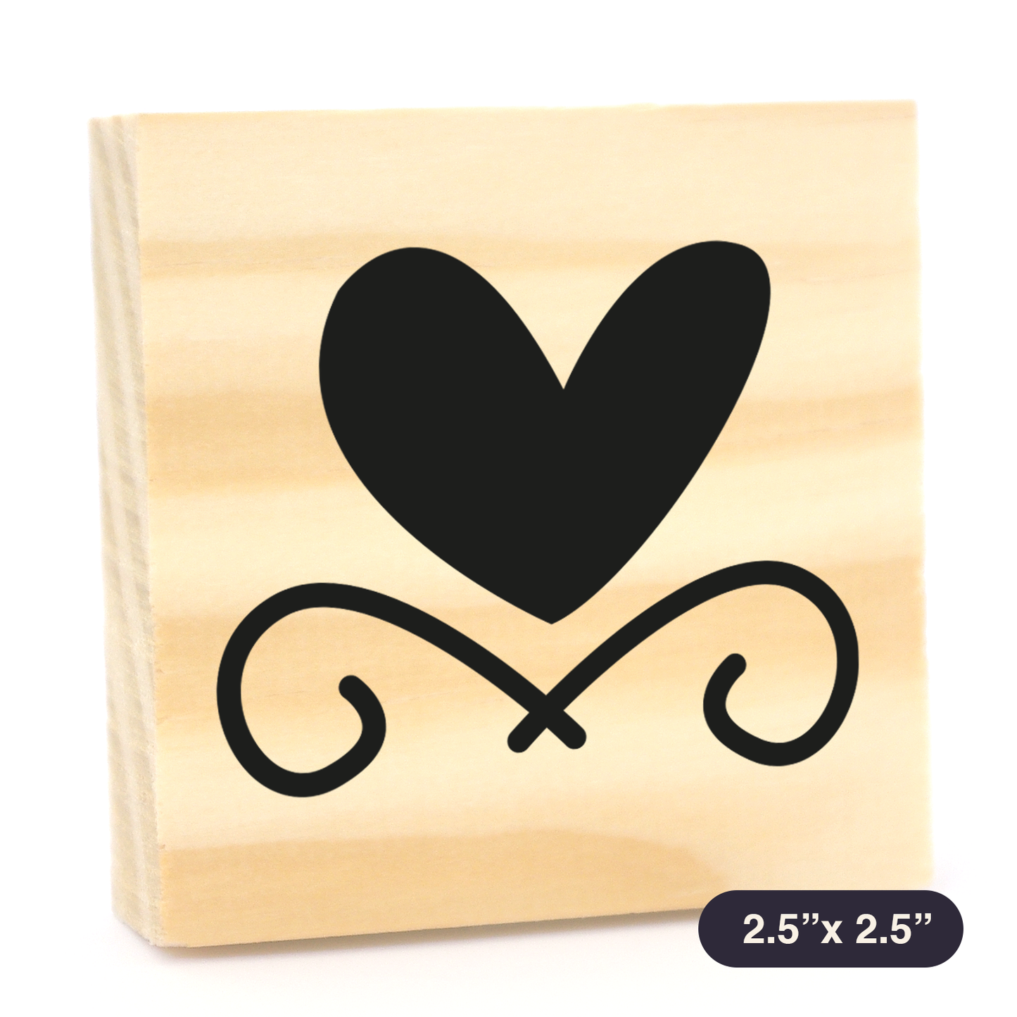 Sellito corazón con arabescos
